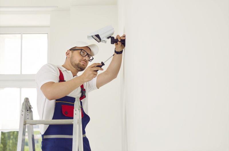 Peephole Installation in Progress